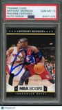 2012-13 NBA Hoops #11 Anthony Morrow Signed Card AUTO 10 PSA Slabbed Nets
