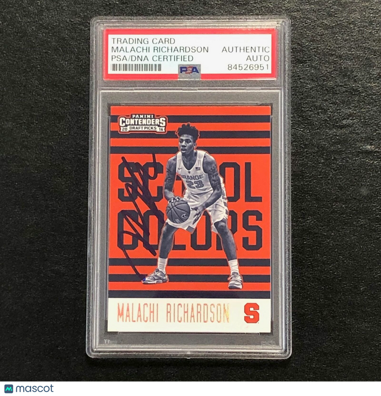 2016-17 Contenders Draft Picks School Colors #20 Malachi Richardson Signed Card
