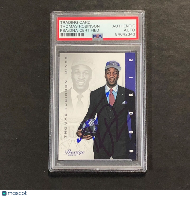 2012-13 Panini Prestige #207 Thomas Robinson Signed Card AUTO PSA Slabbed RC Kin