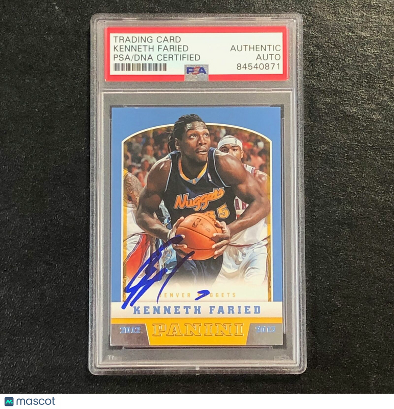 2012-13 Panini Basketball #246 Kenneth Faried Signed AUTO PSA Slabbed Nuggets