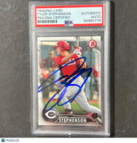 2016 Topps Bowman Briefing #BP66 Tyler Stephenson Signed Card AUTO PSA Slabbed R