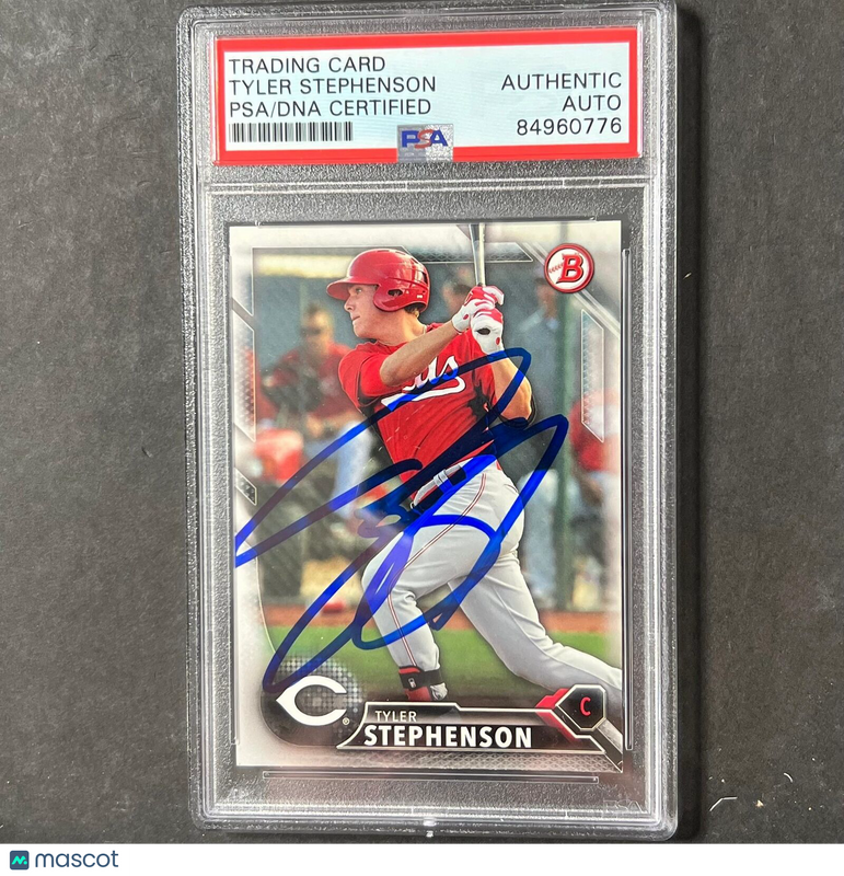 2016 Topps Bowman Briefing #BP66 Tyler Stephenson Signed Card AUTO PSA Slabbed R