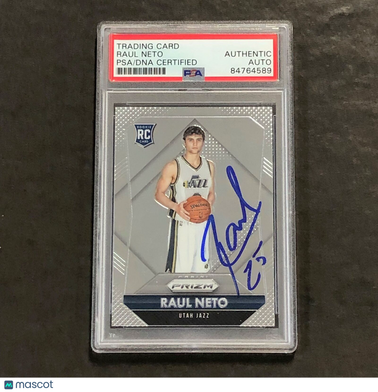 2015-16 Panini Prizm #318 Raul Neto Signed Card Auto PSA Slabbed Jazz