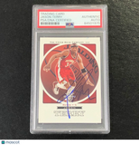 2003-04 Upper Deck Standing O #2 Jason Terry Signed Card AUTO PSA Slabbed Hawks
