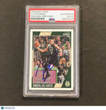 2016-17 NBA Hoops #10 Tyler Ennis Signed Card AUTO PSA Slabbed Bucks