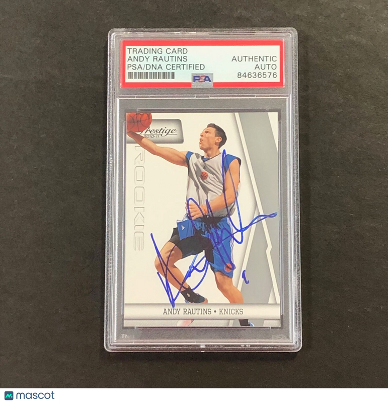 2010-11 Panini Prestige #188 ANDY RAUTINS Signed Card AUTO PSA Slabbed RC Knicks