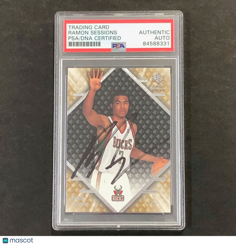 2007-08 SP Authentic #103 Ramon Sessions Signed AUTO PSA Slabbed Bucks
