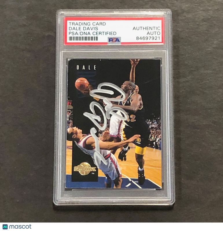 1993-94 Skybox #66 Dale Davis Signed Card PSA Slabbed Pacers