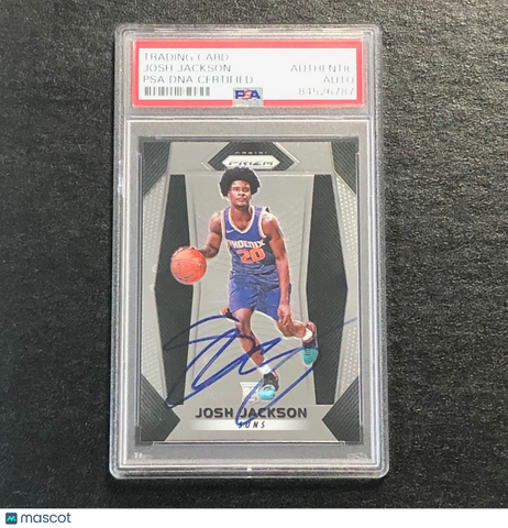 2017-18 Panini Prizm #61 Josh Jackson  Signed Card Auto PSA Slabbed Suns