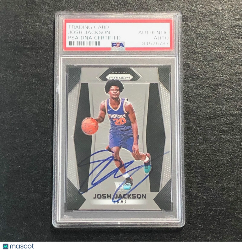 2017-18 Panini Prizm #61 Josh Jackson  Signed Card Auto PSA Slabbed Suns