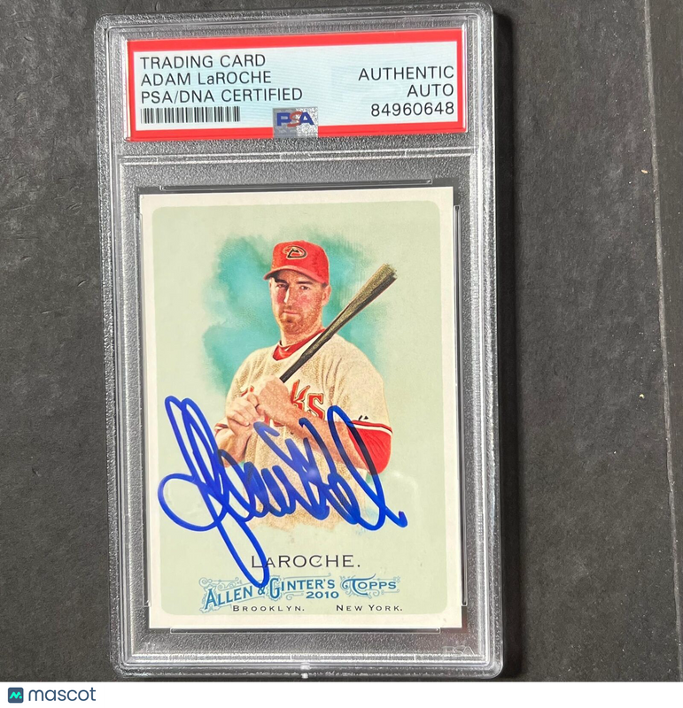 2010 Topps #266 Adam LaRoche Signed Card PSA Slabbed AUTO Diamondbacks