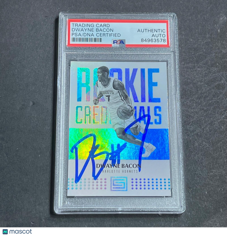 2017-18 Panini Status #4 Dwayne Bacon Signed Card AUTO PSA/DNA Slabbed RC Hornet