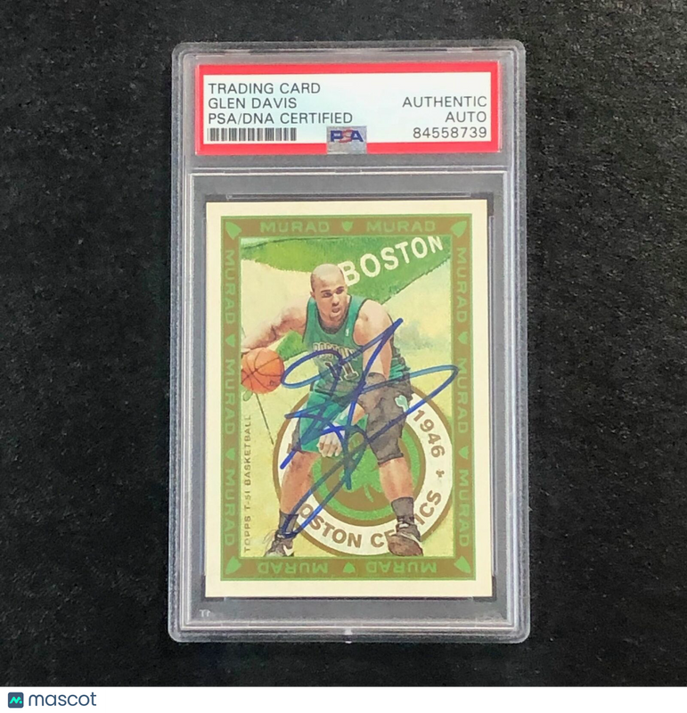 2008-09 Topps T51 Murad #61 Glen Davis  Signed Card Auto PSA Slabbed Celtics