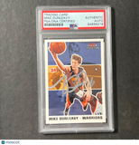 2003-04 Fleer Tradition #168 Mike Dunleavy Signed Card PSA Slabbed Warriors