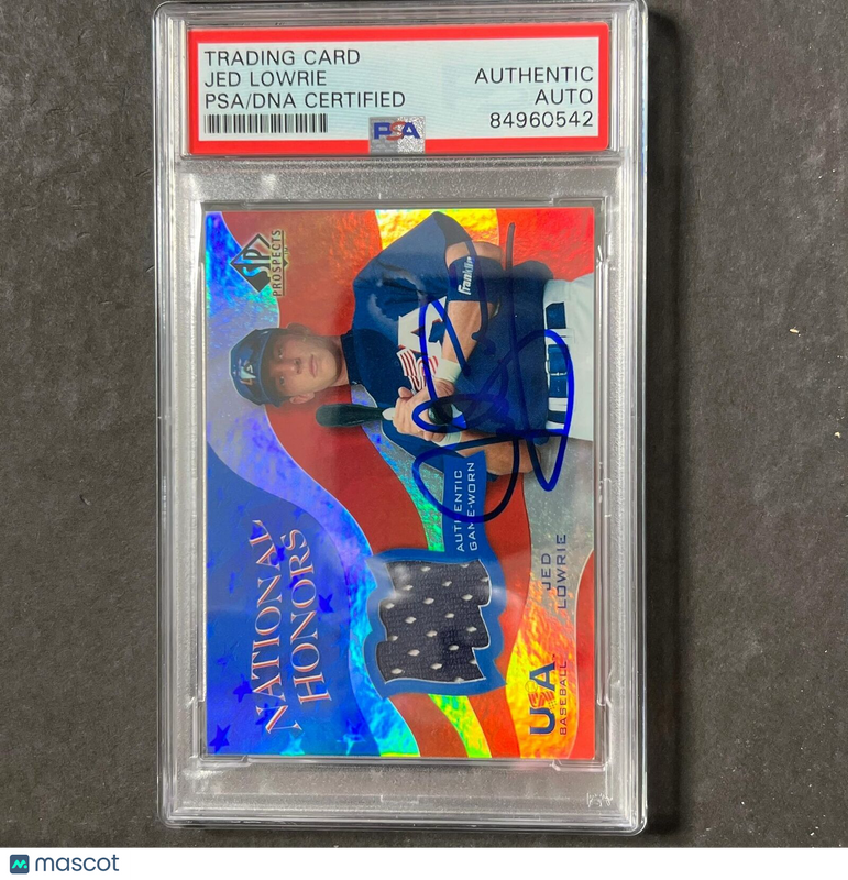 2005 Upper Deck #NH-JL Jed Lowrie Signed Card PSA Slabbed AUTO Red Sox