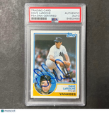 1983 Topps #333 Dave LaRoche Signed Card PSA Slabbed Auto Yankees