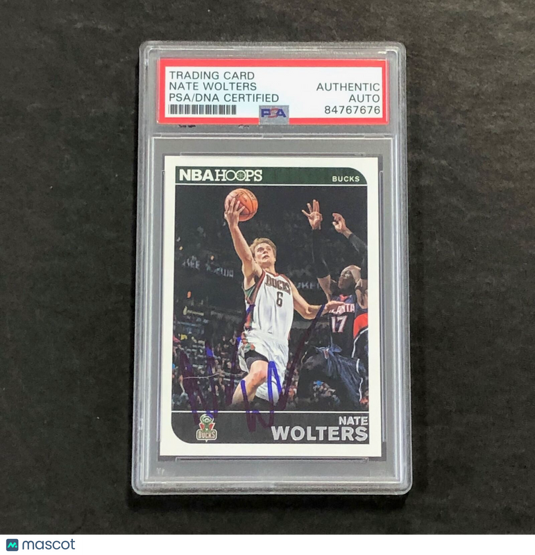 2014-15 Panini NBA Hoops #186 Nate Wolters Signed Card AUTO PSA/DNA Slabbed RC B