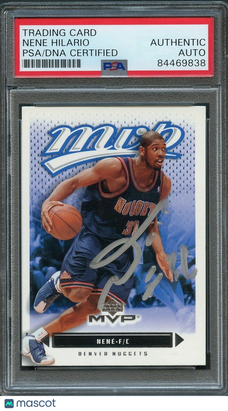 2003-04 Upper Deck MVP #36 Nene Signed AUTO PSA Slabbed Nuggets