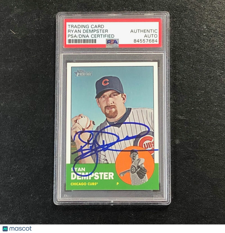 2012 Topps Heritage #309 Ryan Dempster Card PSA Slabbed Auto Cubs