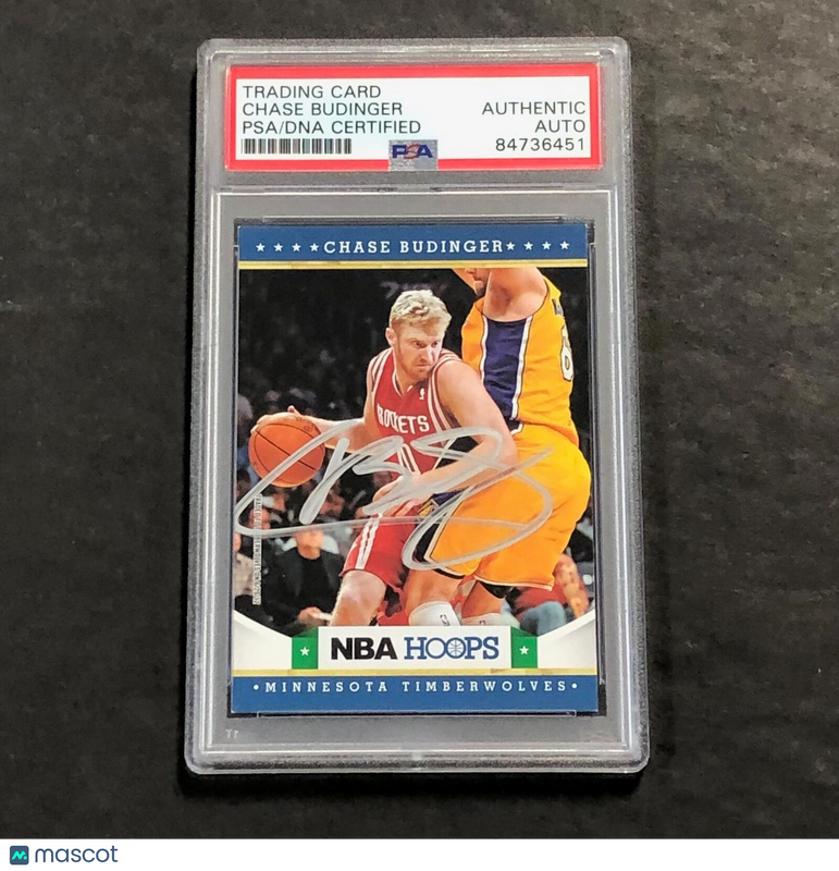 2012-13 Panini NBA Hoops #48 Chase Budinger Signed Card AUTO PSA Slabbed Timberwolves
