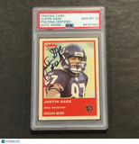 2004 Fleer Traditions #165 Justin Gage Signed Card PSA Slabbed Auto Chicago Bear