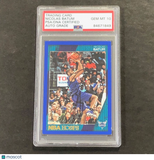2016-17 NBA Hoops #53 Nicolas Batum Signed Card AUTO Grade 10 PSA Slabbed Hornet