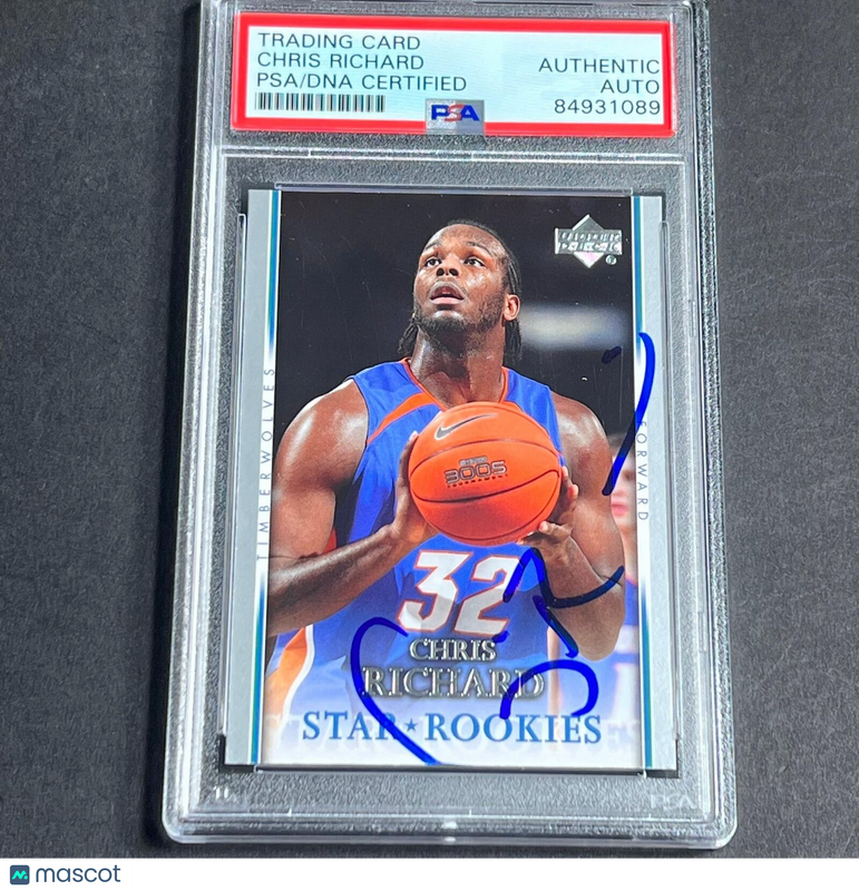 2007-08 Upper Deck #226 Chris Richard Signed Card Auto PSA Slabbed Timberwolves