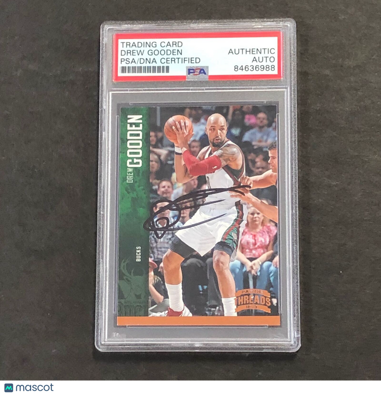 2012-13 Panini Threads #85 Drew Gooden Signed Card AUTO PSA/DNA Slabbed Bucks