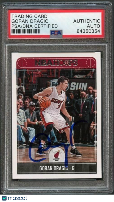 2017 NBA Hoops #67 Goran Dragic Signed Card PSA/DNA Slabbed Heat