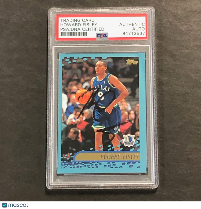 2000-01 Topps #26 Howard Eisley Signed Card PSA Slabbed Mavericks