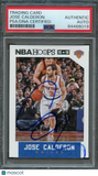 2015-16 NBA Hoops #243 Jose Calderon Signed Card AUTO PSA Slabbed Knicks