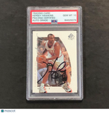 1999-2000 Upper Deck SP Authentics #11 Hersey Hawkins Signed Card AUTO PSA Slabb
