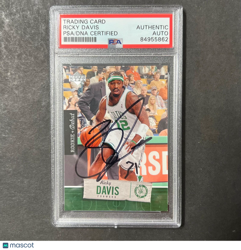 2005-06 Upper Deck #5 Ricky Davis Signed Card AUTO PSA Slabbed Celtics