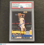 2010-11 Panini Donruss #137 Serge Ibaka Signed Card AUTO PSA Slabbed Thunder