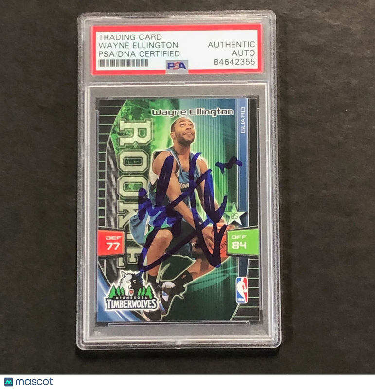 2009-10 Panini Adrenalyn XL WAYNE ELLINGTON Signed Card AUTO PSA Slabbed Timberw