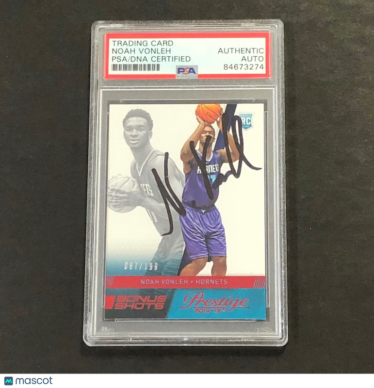 2014-15 Panini Prestige Bonus Shots #169 Noah Vonleh Signed Card PSA/DNA Slabbed