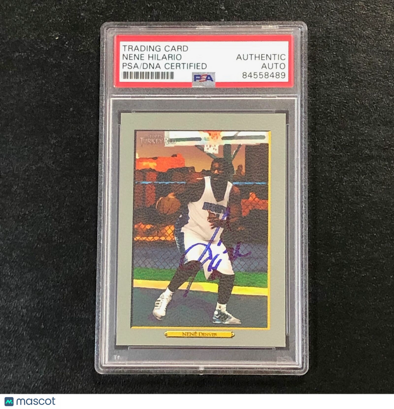 2006-07 Topps Turkey Red #137 Nene HilarioSigned Card Auto PSA Slabbed Nuggets