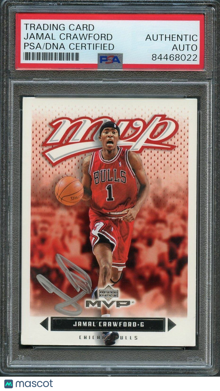 2003-04 Upper Deck MVP #17 Jamal Crawford Signed Card AUTO PSA Slabbed Bulls