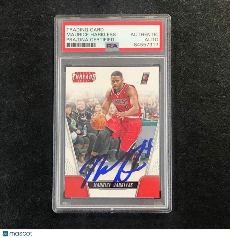 2015-16 Panini Threads #46 Maurice Moe Harkless Signed Card AUTO PSA Slabbed Tra