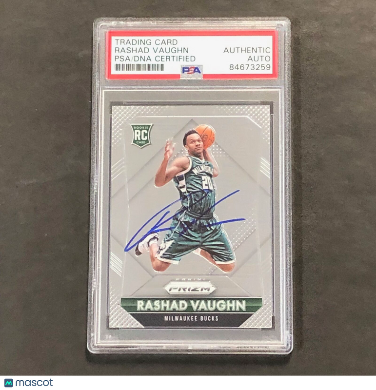 2015-16 Panini Prizm #332 Rashad Vaughn Signed Card AUTO PSA Slabbed RC Rookie