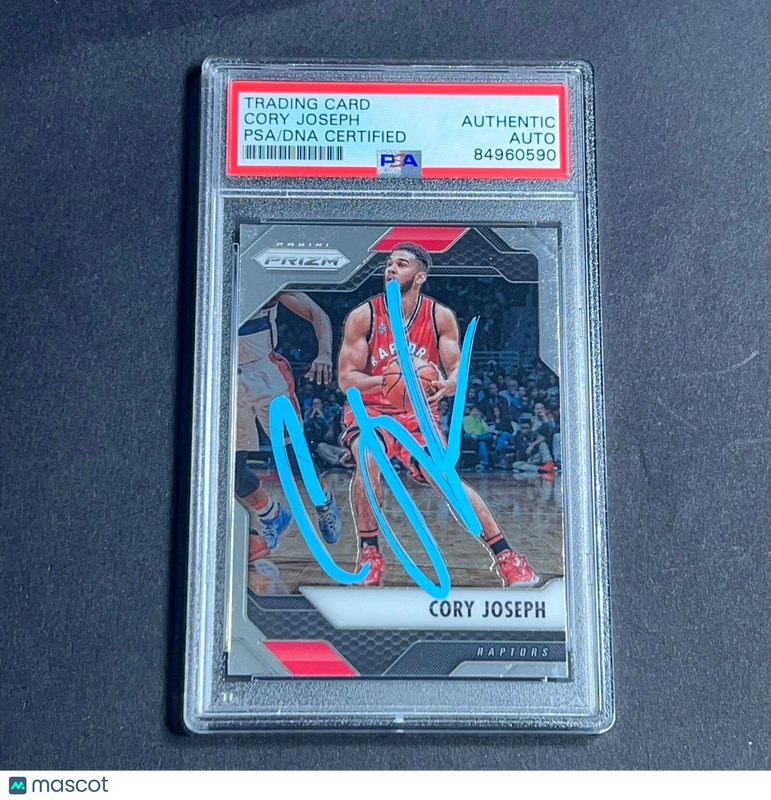 2016-17 Panini Prizm #218 Corey Joseph Signed Card AUTO PSA Slabbed Raptors