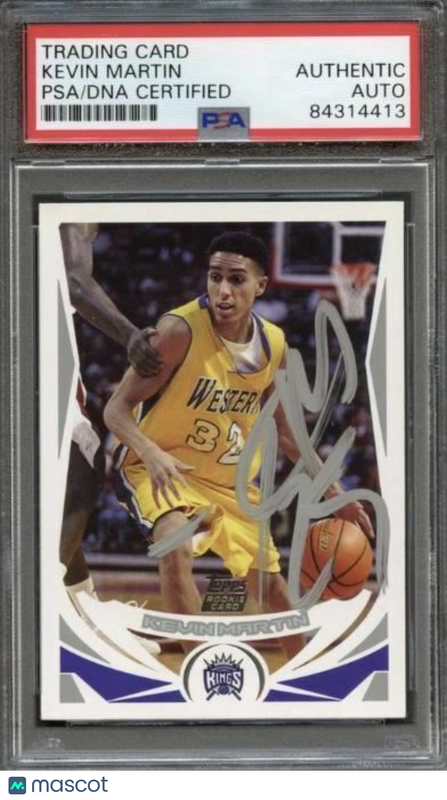 2004 Topps #246 Kevin Martin Signed Card AUTO PSA Slabbed Kings