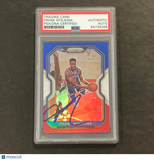2020-21 Panini Prizm #113 Frank Ntilikina Signed Card AUTO PSA Slabbed Knicks