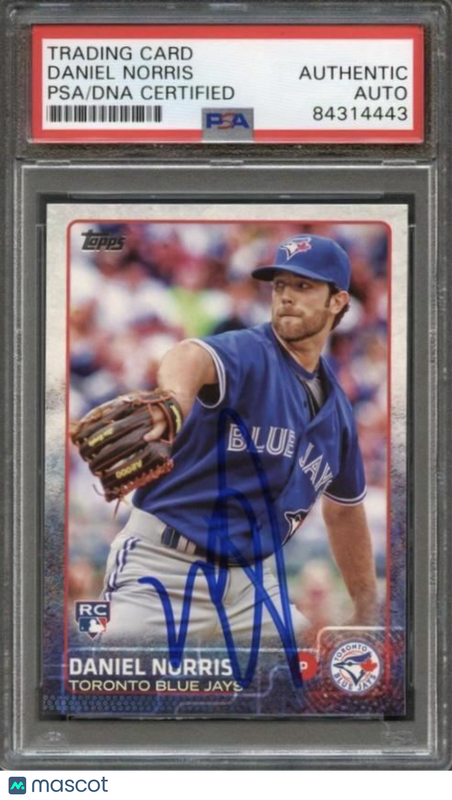 2015 Topps Baseball #217 Daniel Norris Signed Card PSA Slabbed Auto