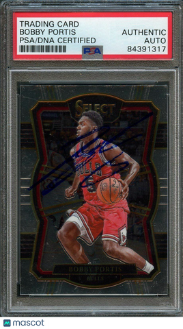 2017-18 Select Basketball #181 Bobby Portis Signed Card AUTO PSA Slabbed Bulls