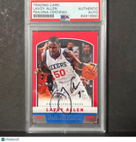 2012-13 PANINI #247 LAVOY ALLEN Signed Card AUTO PSA Slabbed 76ers