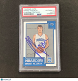 2015-16 NBA Hoops #285 Mario Hezonja Signed Rookie Card AUTO PSA/DNA Slabbed RC