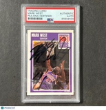 1990-91 NBA Hoops #125 Mark West Signed Card AUTO PSA Slabbed Suns