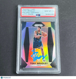 2017-18 Panini Prizim #118 Tony Bradley Signed Card AUTO PSA Slabbed RC Jazz