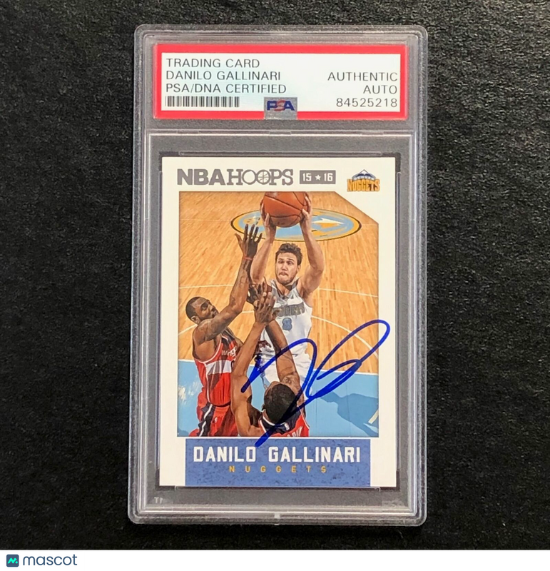 2015-16 NBA Hoops #237 Danilo Gallinari Signed AUTO PSA Slabbed Nuggets